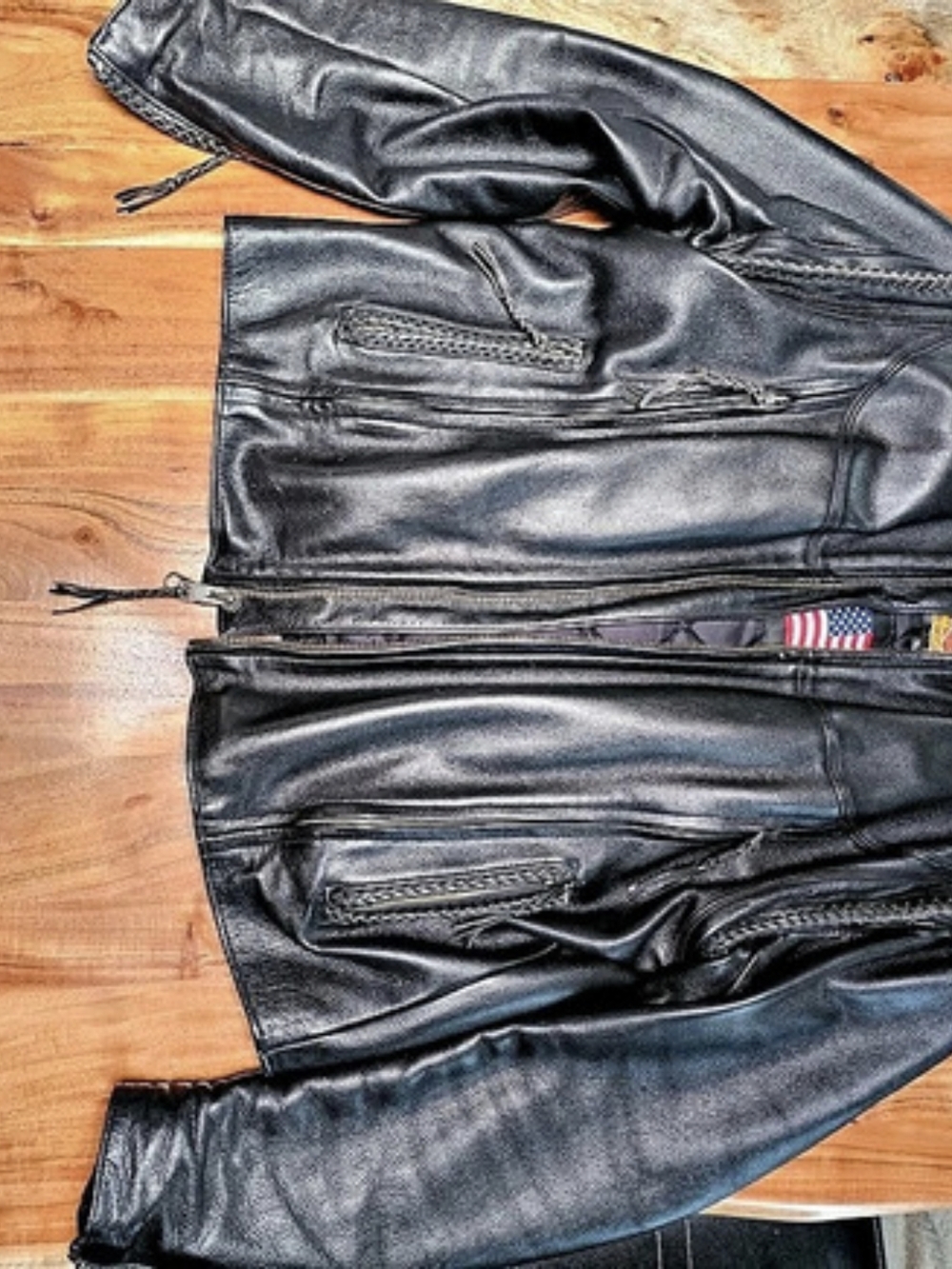 Harley-Davidson American Legend Black Leather Motorcycle Jacket XL